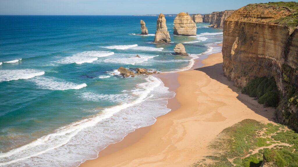 The Twelve Apostles along the Great Ocean Road in Australia.
