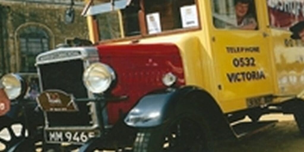 Bishop’s Move’s Bullnose Morris Van at Cart Marking ceremony