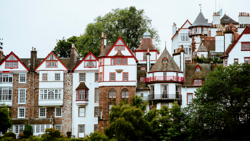 Row of houses in Edinburgh